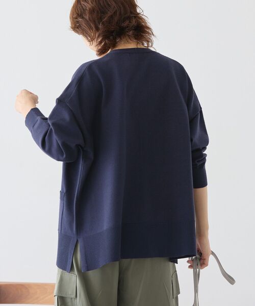 AMERICAN HOLIC(アメリカンホリック)の「バイパチVネックルーズカーディガン(カーディガン/ボレロ・レディース・ピンク/グリーン/ベージュ/ネイビー/杢グレー・M/L)」の19枚目の写真