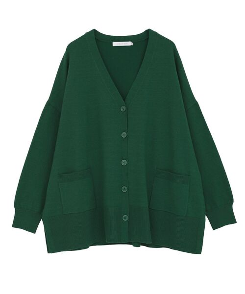 AMERICAN HOLIC(アメリカンホリック)の「バイパチVネックルーズカーディガン(カーディガン/ボレロ・レディース・ピンク/グリーン/ベージュ/ネイビー/杢グレー・M/L)」の21枚目の写真