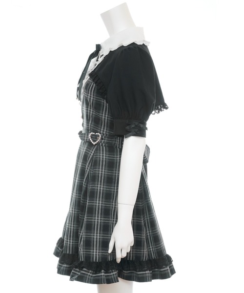 Secret Honey(シークレットハニー)の「ハートバックル付ボレロ風ワンピース(ワンピース・レディース・ブラウン/ブラック・MEDIUM)」の13枚目の写真