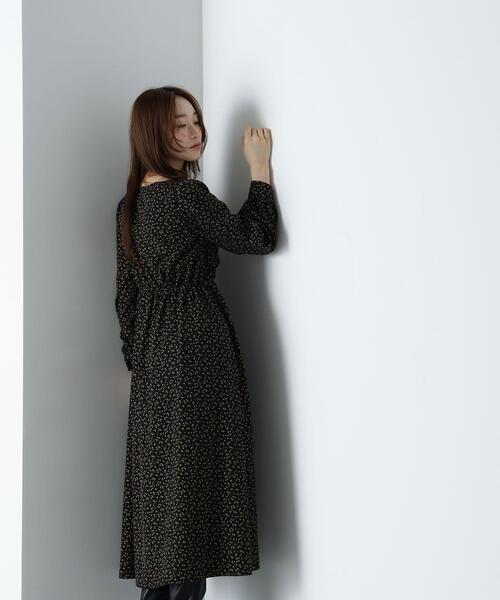 NATURAL BEAUTY BASIC(ナチュラルビューティーベーシック)の「◇ミニフラワーシャーリングワンピース(ワンピース・レディース・ブラック系その他/ブラウン系その他・MEDIUM/P/S)」の10枚目の写真