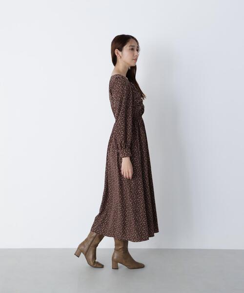 NATURAL BEAUTY BASIC(ナチュラルビューティーベーシック)の「◇ミニフラワーシャーリングワンピース(ワンピース・レディース・ブラック系その他/ブラウン系その他・MEDIUM/P/S)」の20枚目の写真