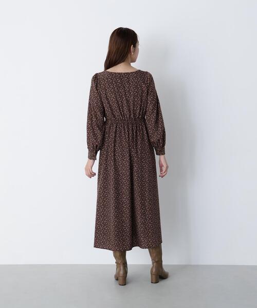 NATURAL BEAUTY BASIC(ナチュラルビューティーベーシック)の「◇ミニフラワーシャーリングワンピース(ワンピース・レディース・ブラック系その他/ブラウン系その他・MEDIUM/P/S)」の21枚目の写真