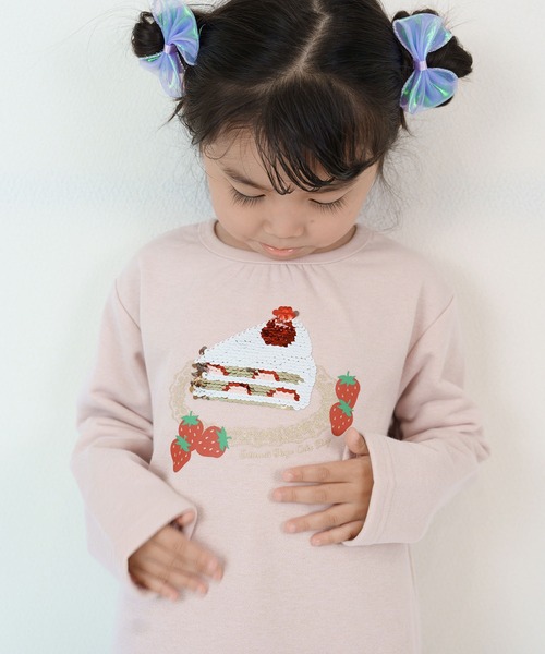 SKAPE(エスケープ)の「マジカルスパンコールトレーナー(スウェット・キッズ・ピンク/ブルー・120cm/110cm/100cm/130cm/90cm)」の2枚目の写真