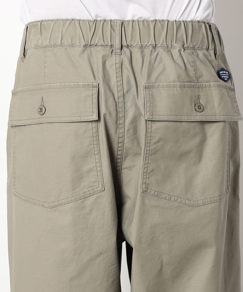 Grand PARK（グランドパーク）の「BROOKLYN OVERALL＜ブルックリンオーバーオール＞ワイドベイカーパンツ（カーゴパンツ・メンズ・カーキ/ベージュ・MEDIUM/LARGE/SMALL）」の12枚目の写真