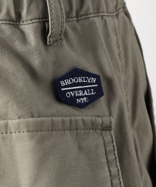 Grand PARK（グランドパーク）の「BROOKLYN OVERALL＜ブルックリンオーバーオール＞ワイドベイカーパンツ（カーゴパンツ・メンズ・カーキ/ベージュ・MEDIUM/LARGE/SMALL）」の8枚目の写真