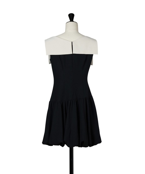 ワンピース herlipto Two-Tone Balloon Mini Dress M Two-Tone Balloon Mini Dress（ワンピース）｜Her lip to（ハー