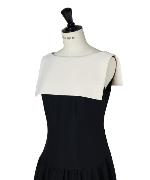 ワンピース herlipto Two-Tone Balloon Mini Dress M Two-Tone Balloon Mini Dress（ワンピース）｜Her lip to（ハー
