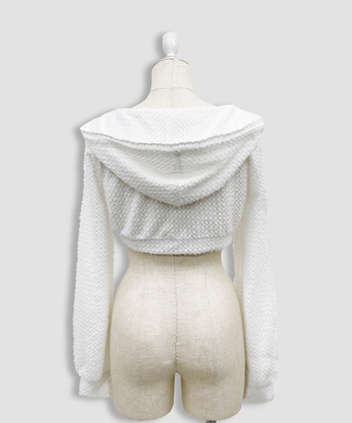 Honey Cinnamon（ハニーシナモン）の「パターンキャミワンピパーカーセット（ワンピース・レディース・ブラック/ホワイト・FREE）」の13枚目の写真