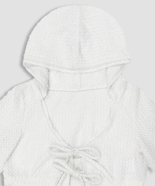 Honey Cinnamon（ハニーシナモン）の「パターンキャミワンピパーカーセット（ワンピース・レディース・ブラック/ホワイト・FREE）」の14枚目の写真