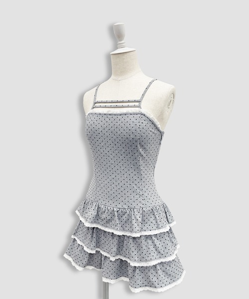 Honey Cinnamon（ハニーシナモン）の「パターンキャミワンピパーカーセット（ワンピース・レディース・ブラック/ホワイト・FREE）」の16枚目の写真