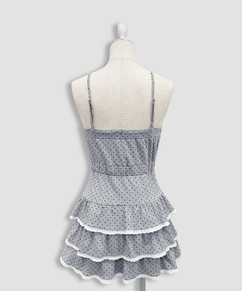 Honey Cinnamon（ハニーシナモン）の「パターンキャミワンピパーカーセット（ワンピース・レディース・ブラック/ホワイト・FREE）」の17枚目の写真