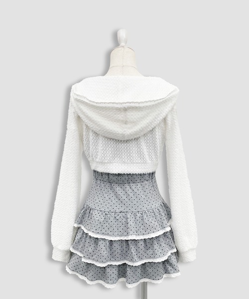 Honey Cinnamon（ハニーシナモン）の「パターンキャミワンピパーカーセット（ワンピース・レディース・ブラック/ホワイト・FREE）」の20枚目の写真