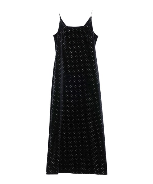 ANDRÉSD アンドレスドcurved square velour dress curved square velour dress | ANDRESD