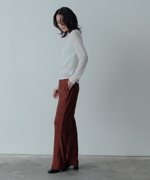 GALLEST(ギャレスト)の「シグネチャーシアーロンT(Tシャツ/カットソー・レディース・ブラック/オフホワイト/グレー・38)」の10枚目の写真