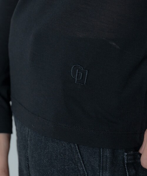 GALLEST(ギャレスト)の「シグネチャーシアーロンT(Tシャツ/カットソー・レディース・ブラック/オフホワイト/グレー・38)」の19枚目の写真