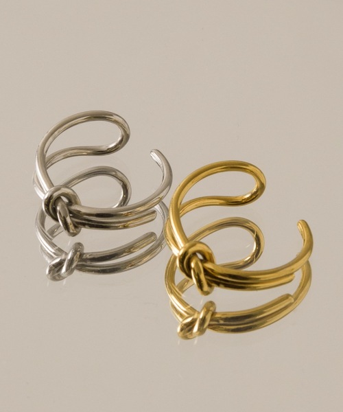 muku（ムク）の「RING/STRING KNOT（リング・レディース・シルバー/ゴールド・FREE）」の3枚目の写真