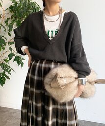 DouDou | スキッパープルオーバー(ニット/セーター)