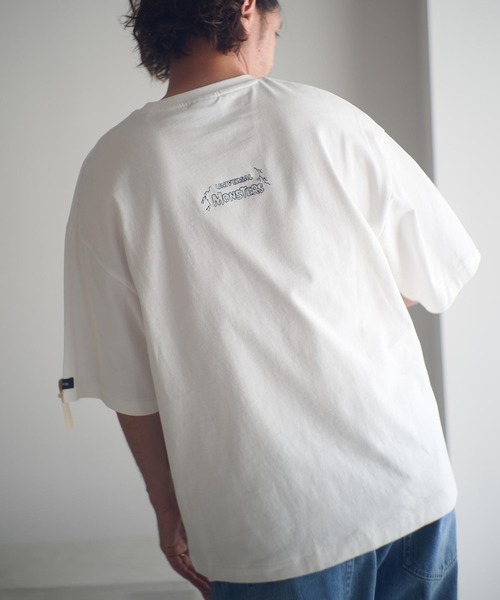 ADAM PATEK（アダムパテック）の「mt9969-Frankenstein flower stitch T Tシャツ(AP2524021)（Tシャツ/カットソー・メンズ・ホワイト/ブラック・1/2）」の4枚目の写真