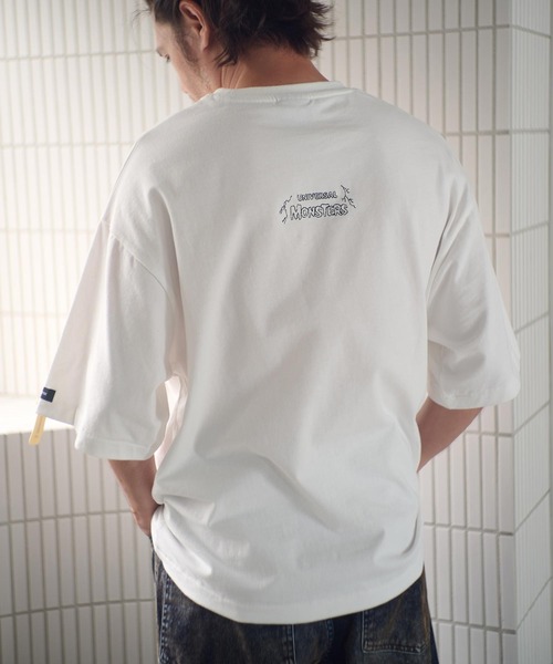 ADAM PATEK（アダムパテック）の「mt9969-Frankenstein flower stitch T Tシャツ(AP2524021)（Tシャツ/カットソー・メンズ・ホワイト/ブラック・1/2）」の6枚目の写真