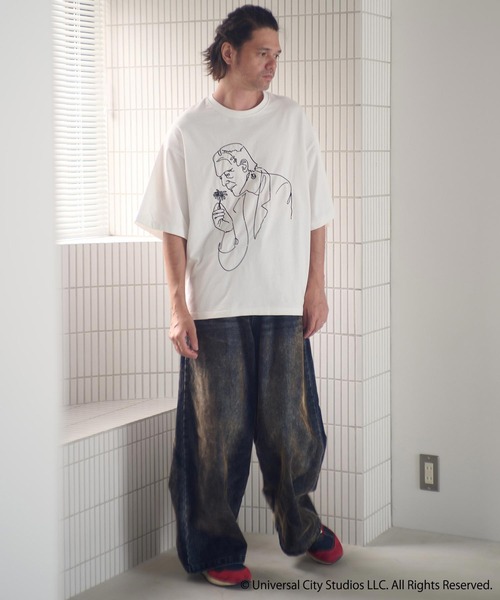 ADAM PATEK（アダムパテック）の「mt9969-Frankenstein flower stitch T Tシャツ(AP2524021)（Tシャツ/カットソー・メンズ・ホワイト/ブラック・1/2）」の9枚目の写真