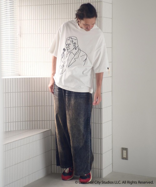 ADAM PATEK（アダムパテック）の「mt9969-Frankenstein flower stitch T Tシャツ(AP2524021)（Tシャツ/カットソー・メンズ・ホワイト/ブラック・1/2）」の10枚目の写真