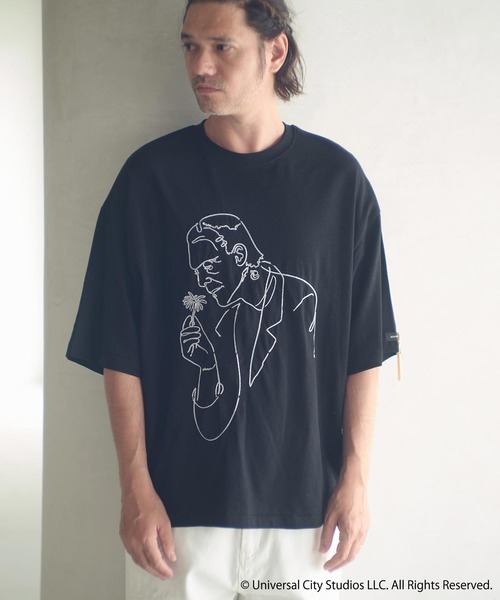 ADAM PATEK（アダムパテック）の「mt9969-Frankenstein flower stitch T Tシャツ(AP2524021)（Tシャツ/カットソー・メンズ・ホワイト/ブラック・1/2）」の13枚目の写真