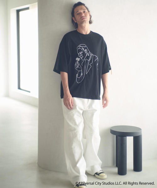 ADAM PATEK（アダムパテック）の「mt9969-Frankenstein flower stitch T Tシャツ(AP2524021)（Tシャツ/カットソー・メンズ・ホワイト/ブラック・1/2）」の16枚目の写真