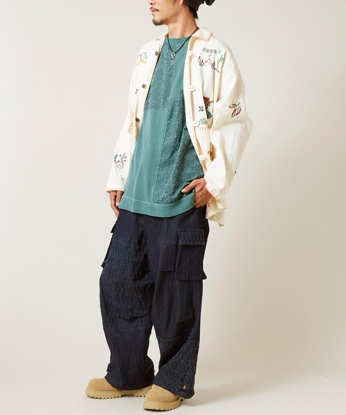 チャイハネ(チャイハネ)の「【チャイハネ】メヒコンMEN'Sタンクトップ(タンクトップ・メンズ・グリーン/ホワイト/ブラック・FREE)」の8枚目の写真