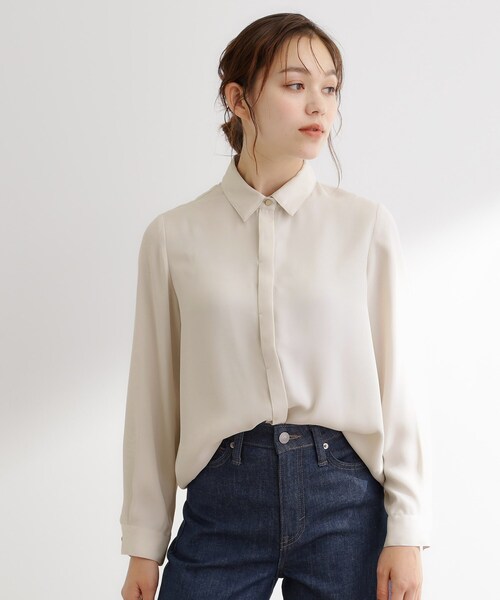 grove(グローブ)の「リーフ刺繍スパンコールベスト&ブラウスセット(シャツ/ブラウス・レディース・アイボリー/ブラック・01/02/03/04/05)」の9枚目の写真