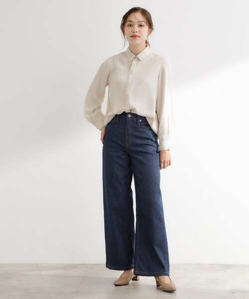 grove(グローブ)の「リーフ刺繍スパンコールベスト&ブラウスセット(シャツ/ブラウス・レディース・アイボリー/ブラック・01/02/03/04/05)」の11枚目の写真
