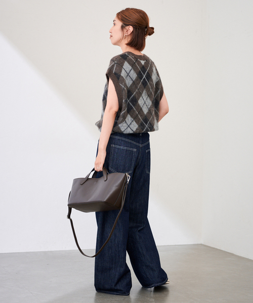 FRAMeWORK（フレームワーク）の「AULENTTI/オウレンティ フナガタSHOULDERツキトート（トートバッグ・レディース・ブラック/ブラウン・FREE）」の10枚目の写真