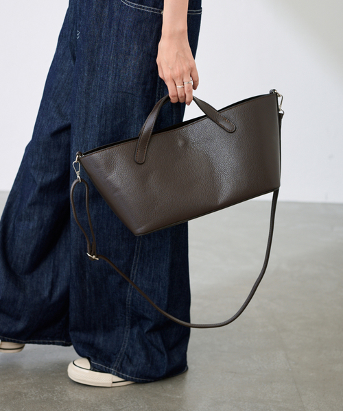 FRAMeWORK（フレームワーク）の「AULENTTI/オウレンティ フナガタSHOULDERツキトート（トートバッグ・レディース・ブラック/ブラウン・FREE）」の13枚目の写真