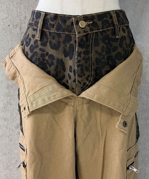 meJane（ミージェーン）の「レオパード柄 ワイドカーゴパンツ（カーゴパンツ・レディース・レオパード・S/M）」の6枚目の写真