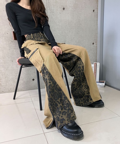 meJane（ミージェーン）の「レオパード柄 ワイドカーゴパンツ（カーゴパンツ・レディース・レオパード・S/M）」の13枚目の写真