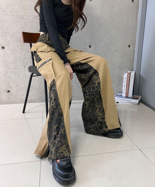 meJane（ミージェーン）の「レオパード柄 ワイドカーゴパンツ（カーゴパンツ・レディース・レオパード・S/M）」の14枚目の写真