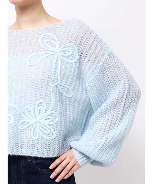 dazzlin（ダズリン）の「モヘアライクルーズニット（ニット/セーター・レディース・パープル/オフホワイト/ピンク/イエロー/ブルー・FREE）」の12枚目の写真