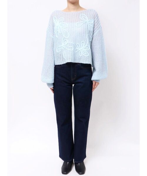 dazzlin（ダズリン）の「モヘアライクルーズニット（ニット/セーター・レディース・パープル/オフホワイト/ピンク/イエロー/ブルー・FREE）」の15枚目の写真