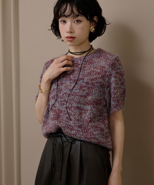 希少ミューゼドウジ　マリン超ボーダーニット　セットアップ　モヘア混ウール　38 希少ミューゼドウジマリン超ボーダーニットセットアップモヘア混