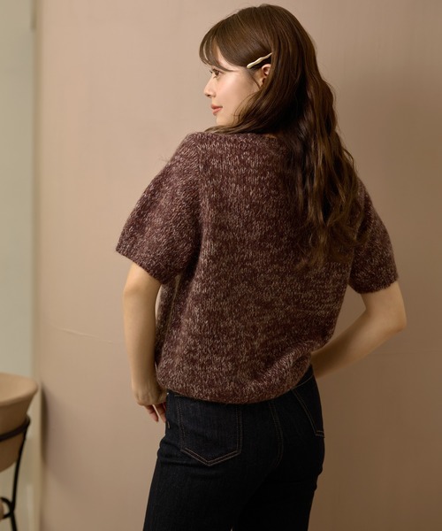 LAULEN（ローレン）の「mohair wool mix knit /モヘアウール半袖