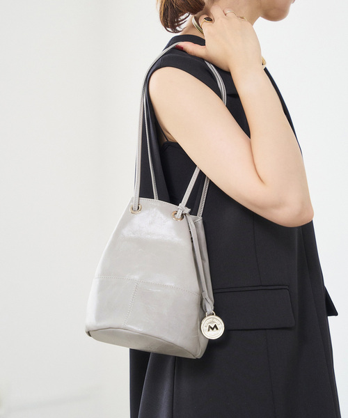 marco masi(マルコマージ)の「MARCO MASI/マルコマージ ZEUS BAG(ハンドバッグ・レディース・ブラック/ライトグレー・FREE)」の1枚目の写真