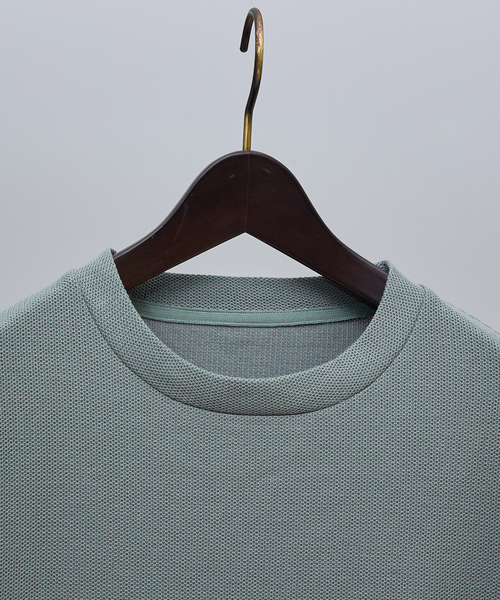 ABAHOUSE GRAY(アバハウスグレイ)の「ダブルジャージ 鹿の子 プルオーバー(Tシャツ/カットソー・メンズ・ホワイト/グレイッシュベージュ/セージグリーン/ネイビー/ブラック・46/48)」の19枚目の写真