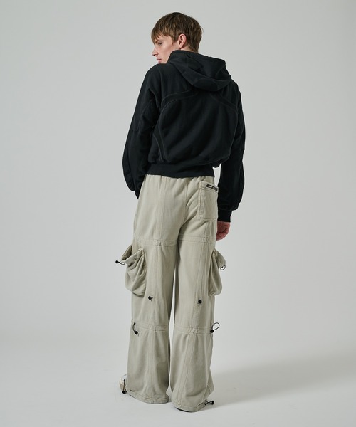 CPG(シーピージー)の「【CPG】CPG ANOMALY CORD SWEAT PANTS(カーゴパンツ・メンズ・ブラック/グレー・L/M)」の8枚目の写真