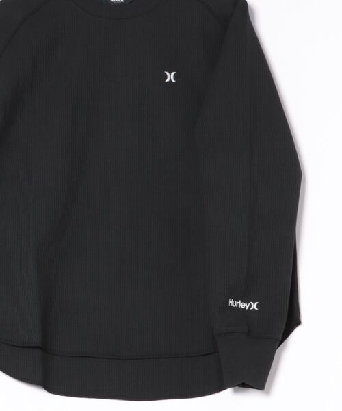 Hurley (ハーレー)の「【Hurley/ハーレー】レディースヘビーウェイトサーマルロングTシャツ ワンポイント 吸水速乾 オーバーサイズシルエット THERMAL LS TEE(Tシャツ/カットソー・レディース・ブラック/オフホワイト/マルーン・SMALL/MEDIUM/LARGE)」の7枚目の写真