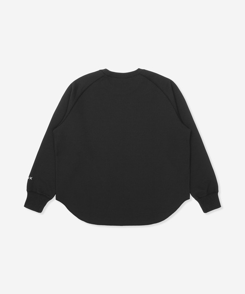 Hurley (ハーレー)の「【Hurley/ハーレー】レディースヘビーウェイトサーマルロングTシャツ ワンポイント 吸水速乾 オーバーサイズシルエット THERMAL LS TEE(Tシャツ/カットソー・レディース・ブラック/オフホワイト/マルーン・SMALL/MEDIUM/LARGE)」の14枚目の写真