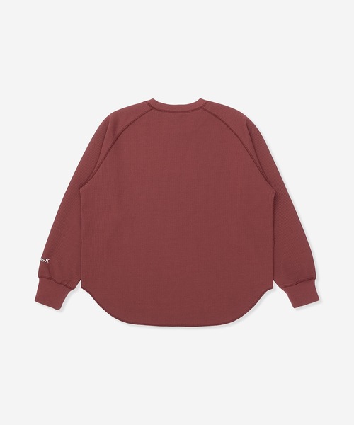 Hurley (ハーレー)の「【Hurley/ハーレー】レディースヘビーウェイトサーマルロングTシャツ ワンポイント 吸水速乾 オーバーサイズシルエット THERMAL LS TEE(Tシャツ/カットソー・レディース・ブラック/オフホワイト/マルーン・SMALL/MEDIUM/LARGE)」の11枚目の写真