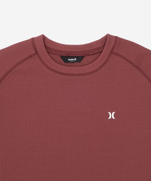 Hurley (ハーレー)の「【Hurley/ハーレー】レディースヘビーウェイトサーマルロングTシャツ ワンポイント 吸水速乾 オーバーサイズシルエット THERMAL LS TEE(Tシャツ/カットソー・レディース・ブラック/オフホワイト/マルーン・SMALL/MEDIUM/LARGE)」の10枚目の写真