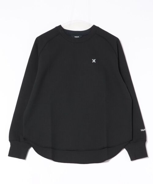Hurley (ハーレー)の「【Hurley/ハーレー】レディースヘビーウェイトサーマルロングTシャツ ワンポイント 吸水速乾 オーバーサイズシルエット THERMAL LS TEE(Tシャツ/カットソー・レディース・ブラック/オフホワイト/マルーン・SMALL/MEDIUM/LARGE)」の5枚目の写真