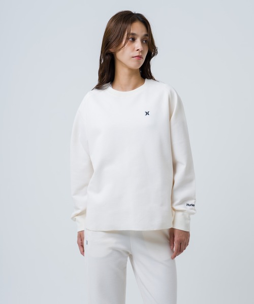 Hurley (ハーレー)の「【Hurley/ハーレー】レディースヘビーウェイトサーマルロングTシャツ ワンポイント 吸水速乾 オーバーサイズシルエット THERMAL LS TEE(Tシャツ/カットソー・レディース・ブラック/オフホワイト/マルーン・SMALL/MEDIUM/LARGE)」の18枚目の写真