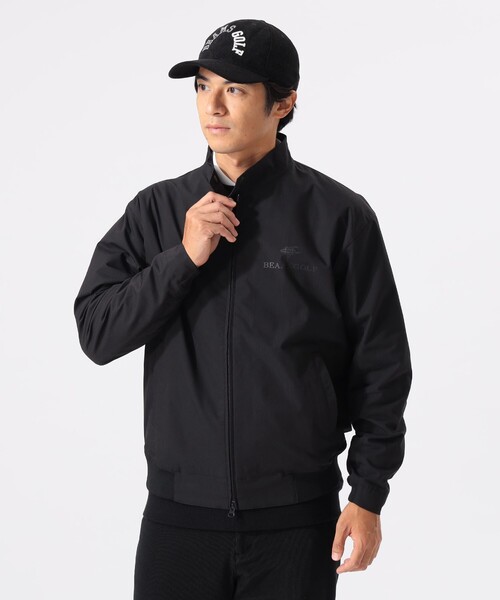 BEAMS GOLF(ビームスゴルフ)の「ORANGE LABEL / 撥水 スタンドカラー スイング ブルゾン【STRETCH】(ブルゾン・メンズ・ブラック/ネイビー/ベージュ・LARGE/X-LARGE/MEDIUM/SMALL)」の6枚目の写真