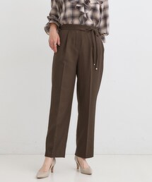 DRESKIP | 【S-LL】ウエストリボンがアクセント ゆったりテーパードパンツ(その他パンツ)